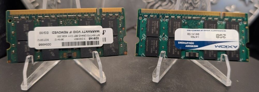 2× Apple Notebook RAM Lot • 4GB + 2GB (6GB Total) • Parts Only • UMM Finds